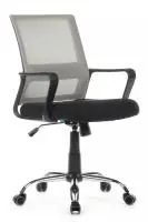 Кресло Mint RCH 1029MB (сетка серая/ткань черная)